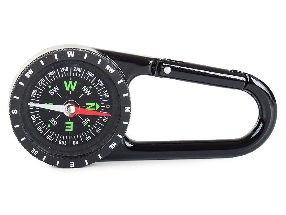 WYPRAWA KOMPAS METAL BUSOLA TURYSTA KARABIŃCZYK ZAPNIJ DO PLECAKA